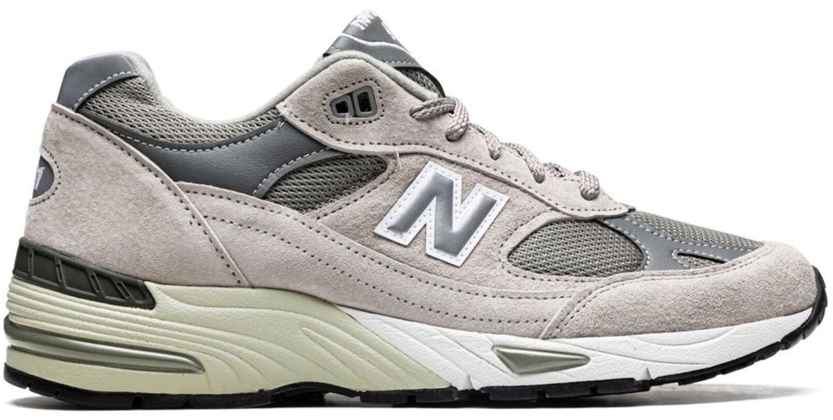 Effen Grijze Sneakers Met Rubberen Zool Grijs