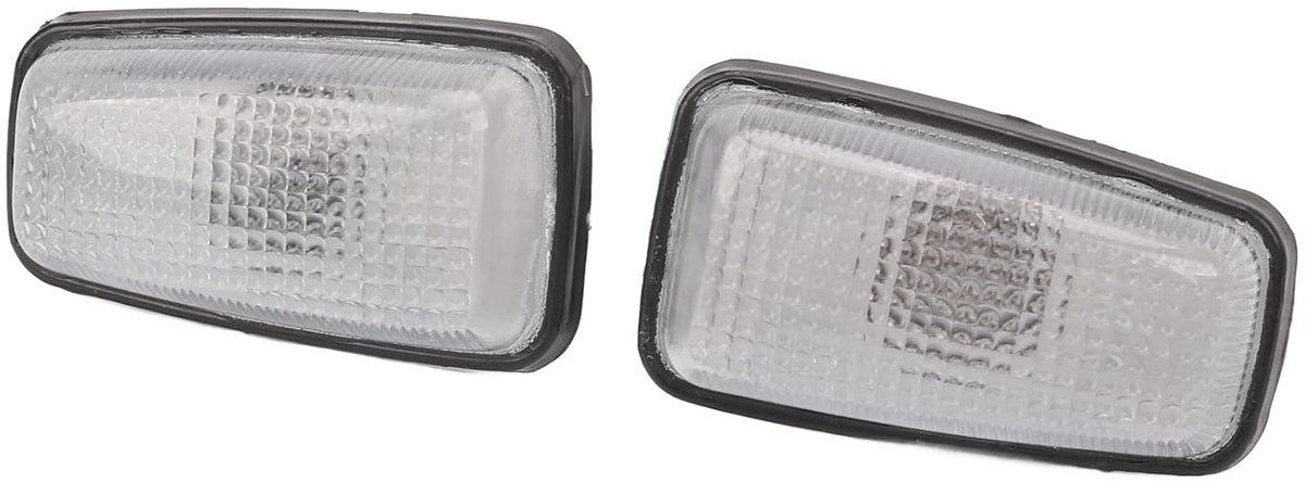 2 Stuks Zij Indicator Herhalingslicht Cover - 632567 - Zij Marker Herhalingslicht Lens - ABS Zij Marker Licht Lens voor 106 - 306 - 406 - 806 - Expert Partner - 12V Zij Marker Licht Lens