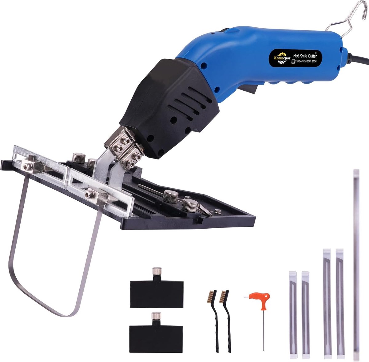 Elektrische styrofoam cutter - hete mes foam cutter met Nichrome bladen - 220-240 V met koelsysteem - geschikt voor Styrofoam - hobby gebruik - ontwerp hulpmiddel