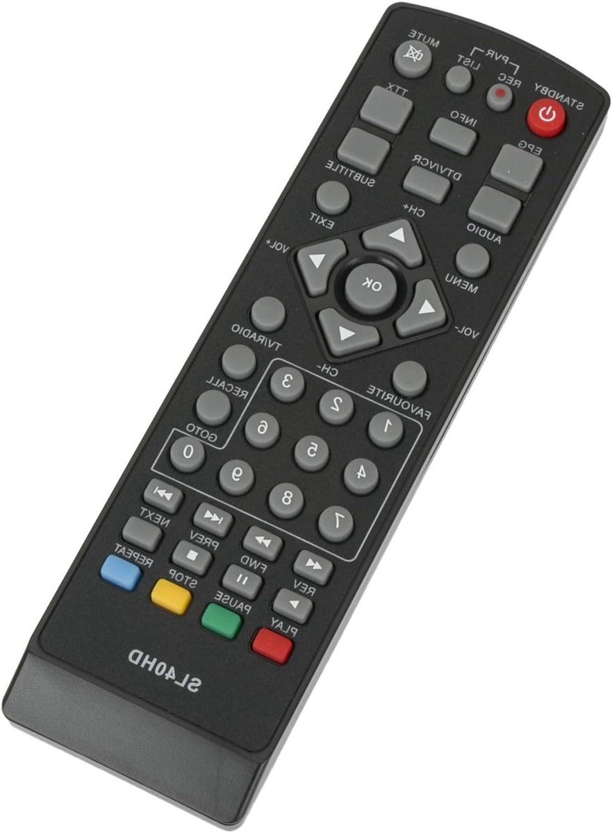 Afstandsbediening - Universele afstandsbediening - Tv kijken - Directe werking - 10 Meter bereik - Zwart
