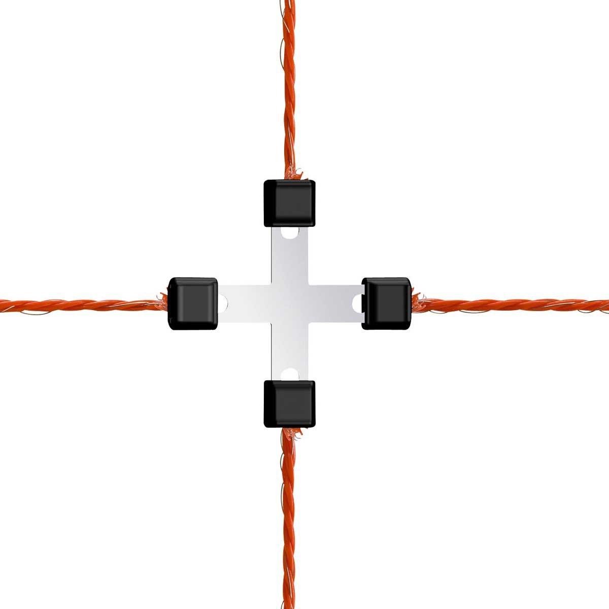 Litzclip Kruisverbinder - Flash Clip - Netten Bevestigen - Roestvrij Staal - 3 mm - Zilver