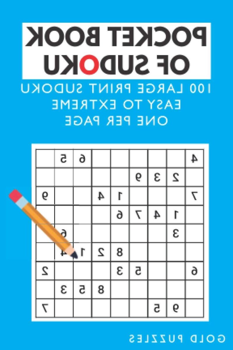 Pocket Sudoku Boek - Puzzelboekje Reis - Reizen Ontspannen - Grote Letters Eén Per Pagina - 100 Puzzels