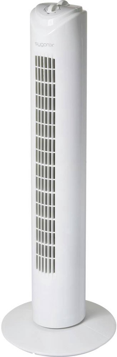 Sygonix Torenventilator 50 W (Ø x h) 270 mm x 805 mm Wit Oscillerend, Timer