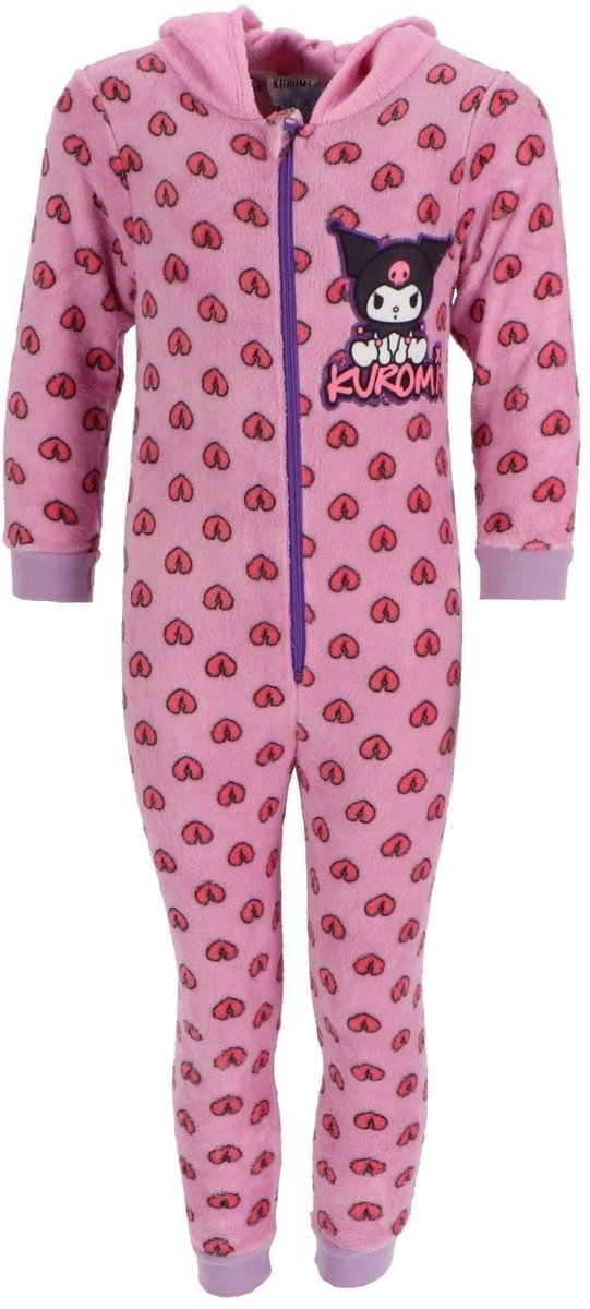 Kuromi Onesie - Maat 122/128 - Polyester - Pyjama - Paars — afbeelding 5