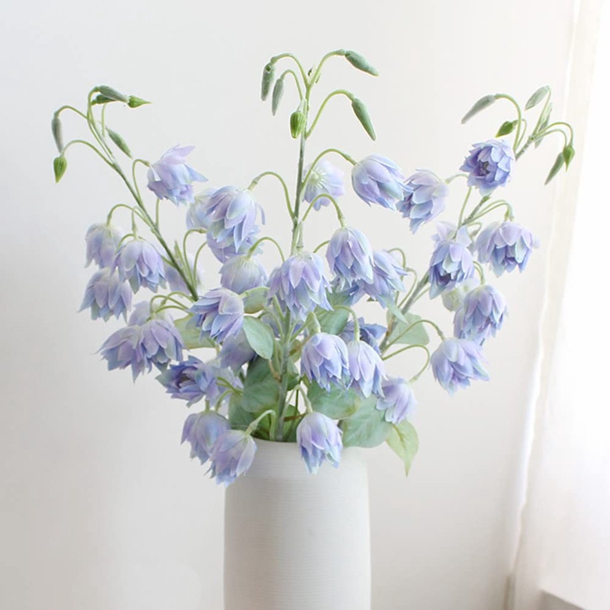 Store_8 - Kunstmatige Bloem - Faux Planten - Decoratie voor Thuis en Kantoor - Lichtblauw - Lelietje-van-dalen - Perfect voor Tafelcentra en Feestjes