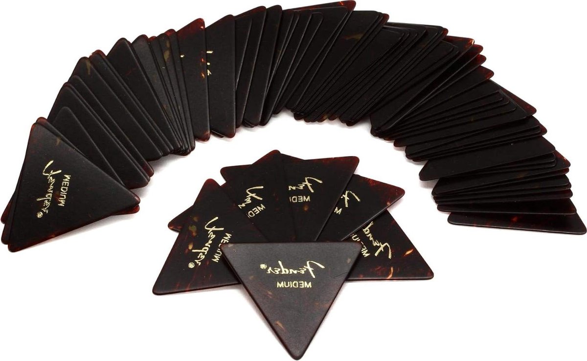 Gitaar Plectrums - Plectrums Gitaar - Gitaar Spelen - Extra breed 355 vorm - 72 stuks - Schelp