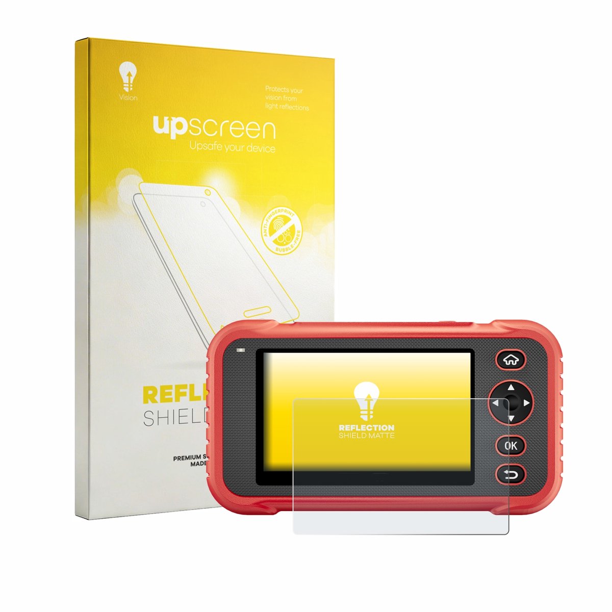 upscreen - Screenprotector voor Launch CRP129E Plus - Folie Beschermfolie anti glare matte