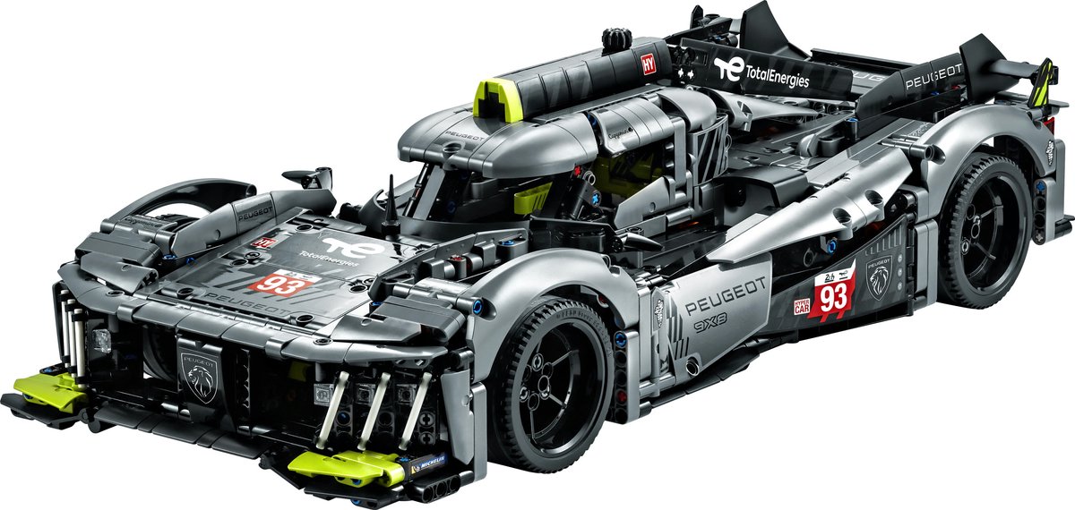 LEGO Technic PEUGEOT 9X8 24H Le Mans Hybrid Hypercar Modelauto Bouwpakket voor Volwassenen - 42156 – foto 6