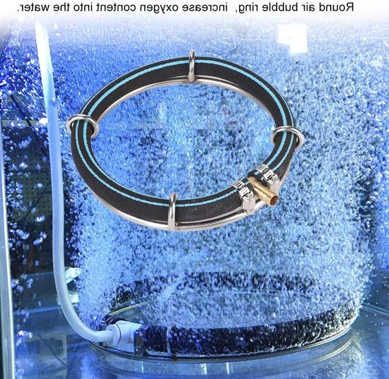 Ronde Luchtbel Diffuser voor Aquarium en Vijver - Zuurstof Bubbler en Luchtsteen voor Optimale Waterkwaliteit (25cm) — afbeelding 5
