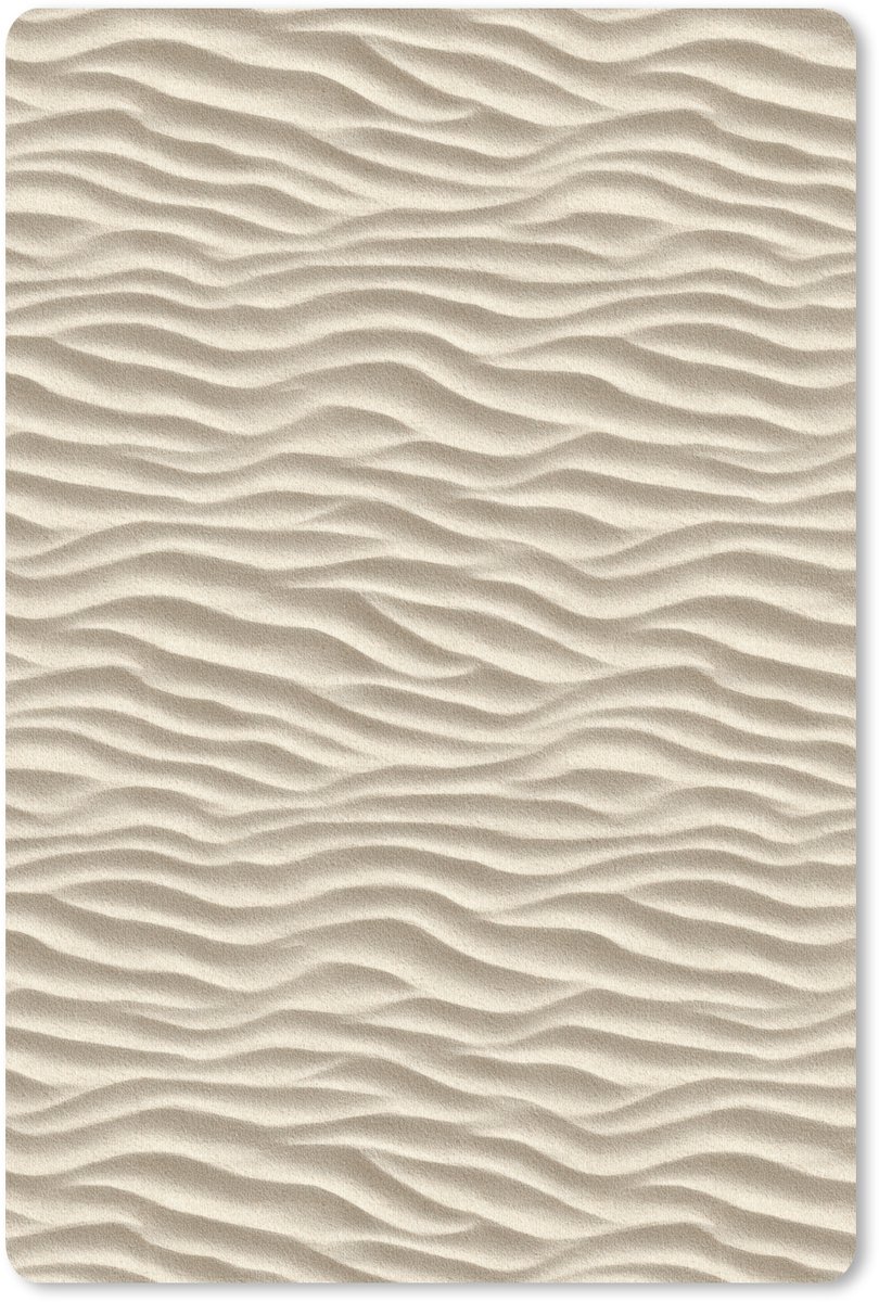 Muismat 13x20 cm - Mousepad Zand - Golven - Beige - Muismatten