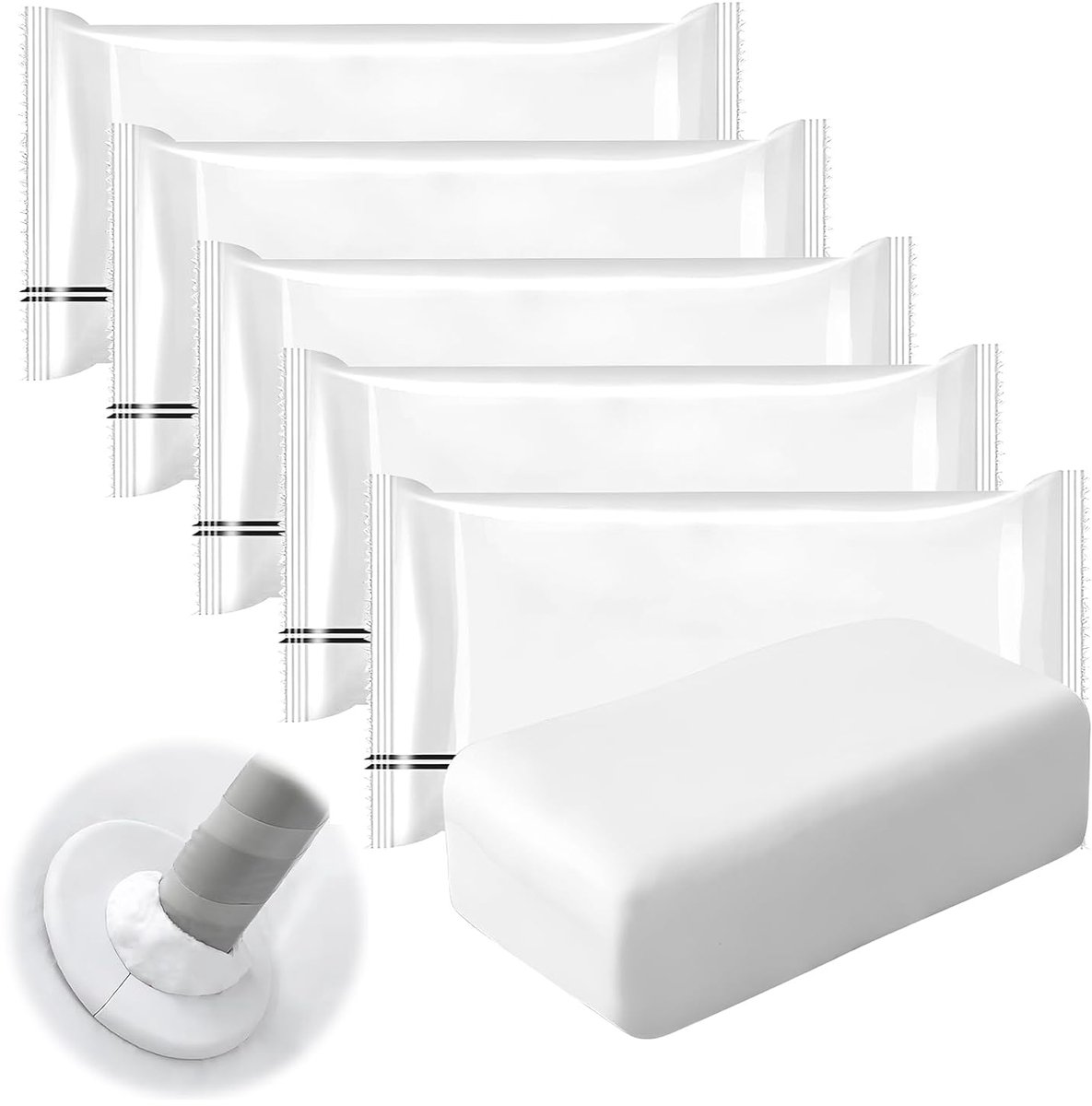 Pack van 6 Waterproof Sealing Compound - Snelle Reparatie Lijm - Waterdichte Reparatielijm voor Afvoerbuizen en Muren