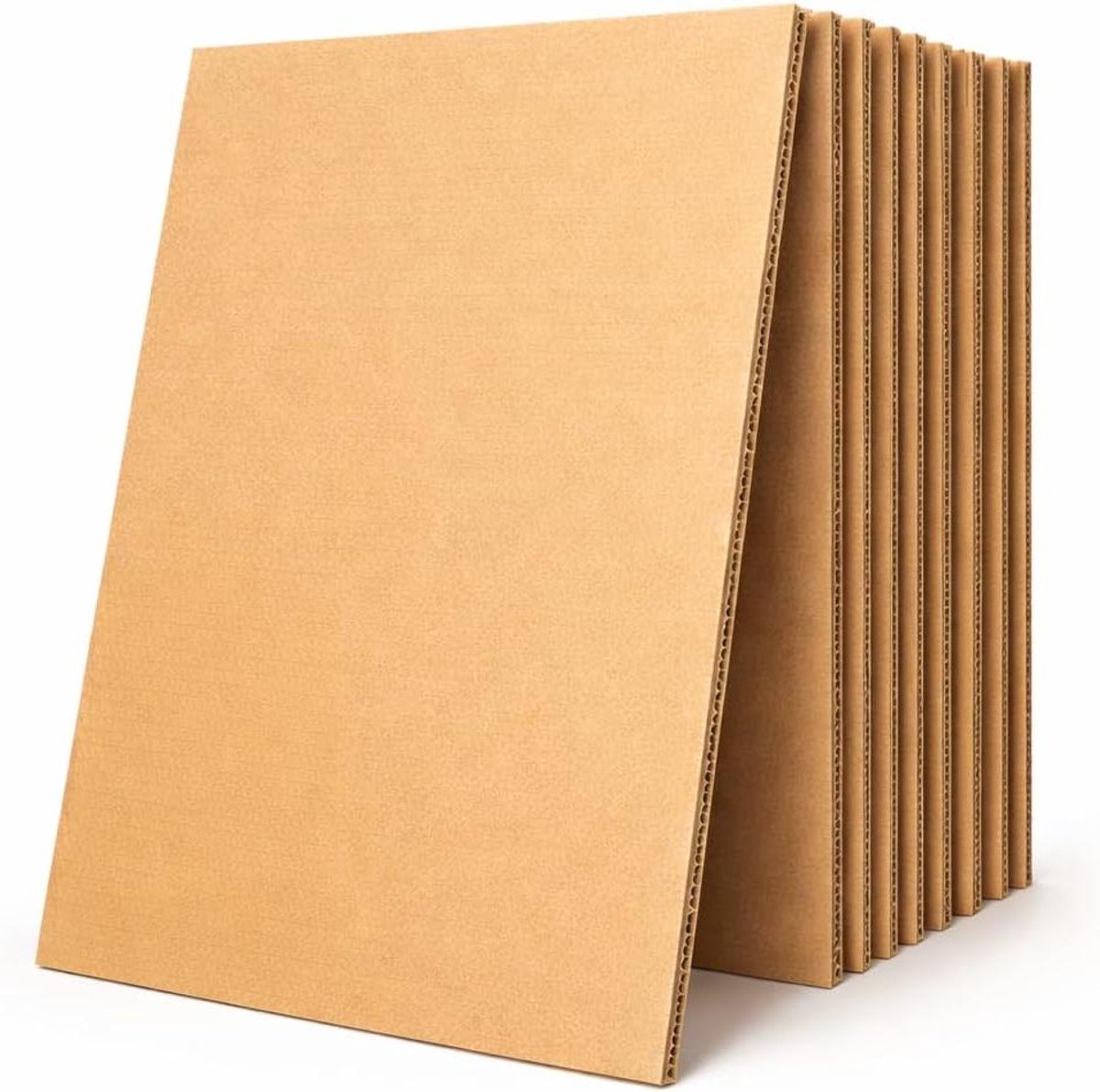 Kartonnen Platen - Laadplaten Tussenlagen - Pallet Stabilisatie - Hoge Dikte 3.5mm - 100 x 120 cm - Bruin