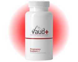 Vaud Pregnancy Support Capsules - Zwanger Worden Vitamines & Vruchtbaarheid Support Vrouw - Met Quatrefolic® (Actief Folaat), IJzer, Vitamine B6 & Vitex Agnus Castus (Monnikspeper) - Ondersteunt Hormonale en Menstruele Balans bij Kinderwens