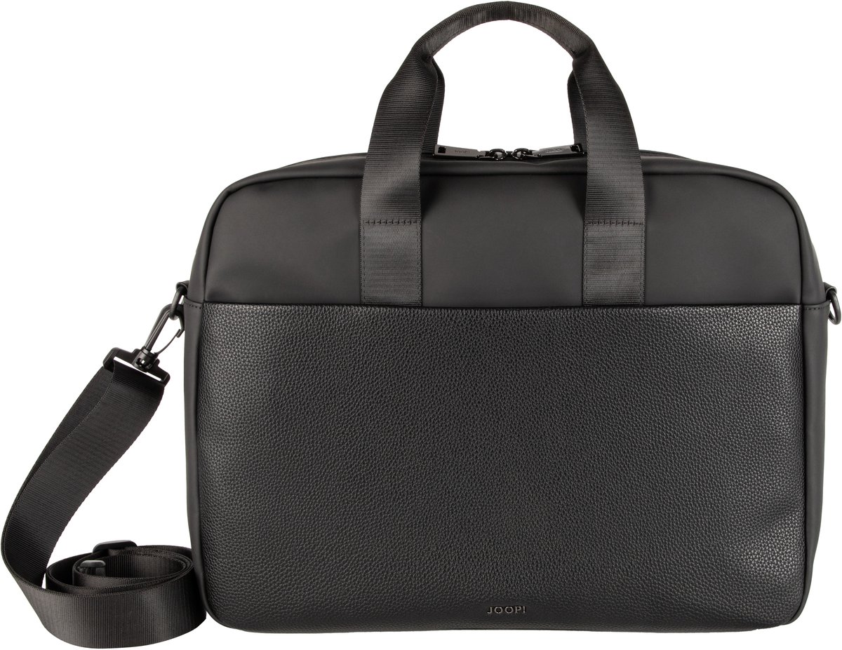 JOOP! laptoptas aktetas met laptopvak Lanciano Pandion Briefbag Black zwart
