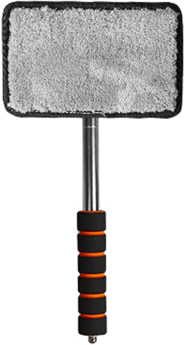 Cuhostki - 1 Stuk - Wasborstel - Telescopische Steel - Ruitenreiniger - Universeel - Antislip