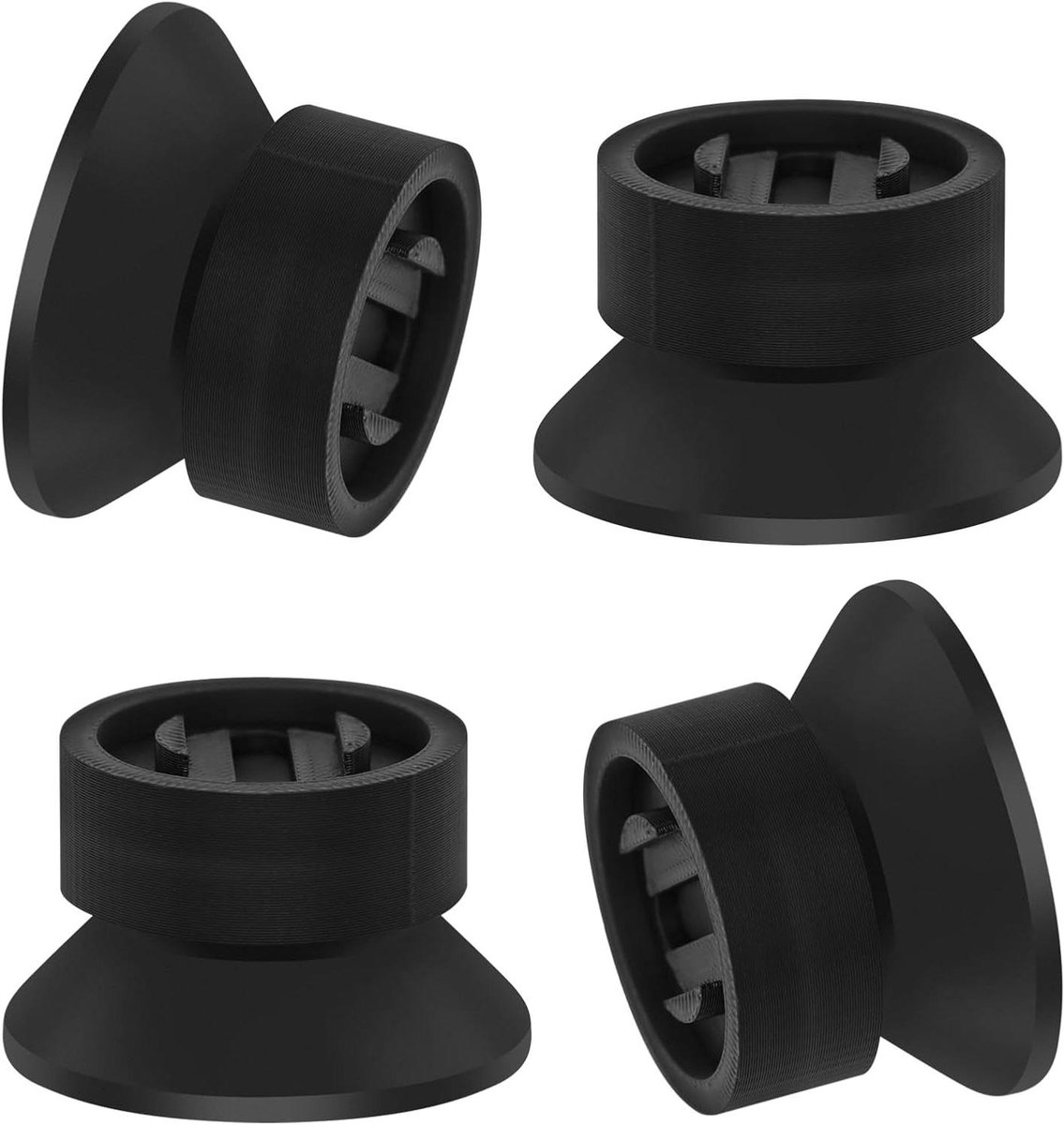 Anti-vibratievoetjes - Schokdempers Printer - 3D Printen Stabiliseren - Minder Geluid - 4 stuks - Zwart