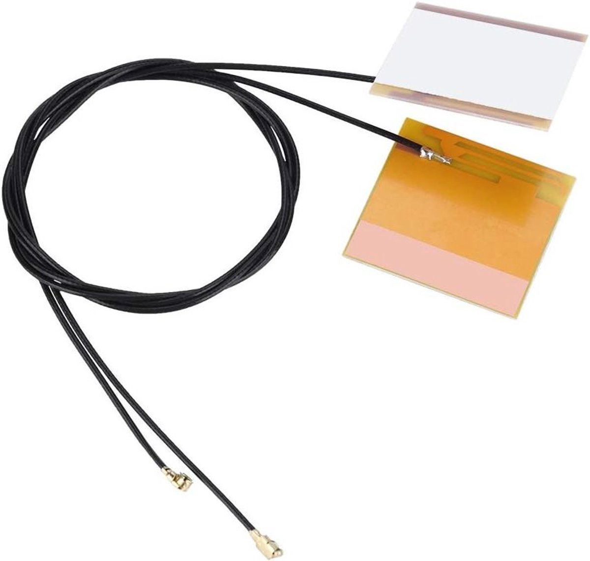 Geïntegreerde Wifi Antenne - WLAN Antenne Set - Laptop Signaal Verbeteren - Nieuwe Gele Folie Antenne - 46 cm - Zwart