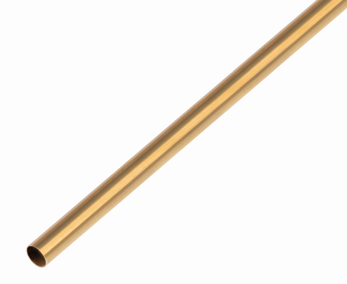 Alberts 497613 ronde buis | messing | 1000 x 2 x 0,3 mm | set van 12