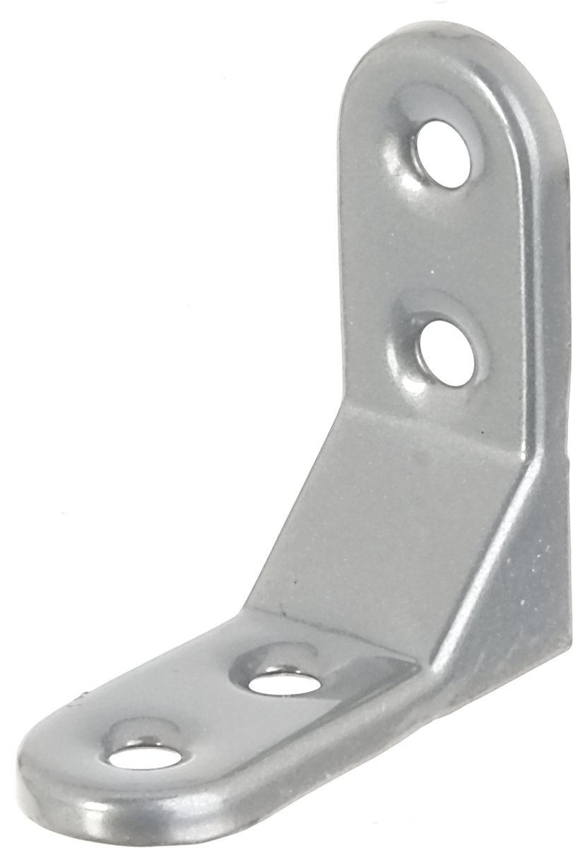 Alberts 858575 sierhoek | ingeperst | aluminiumgrijze kunststof coating | 50 x 50 x 20 mm | set van 20