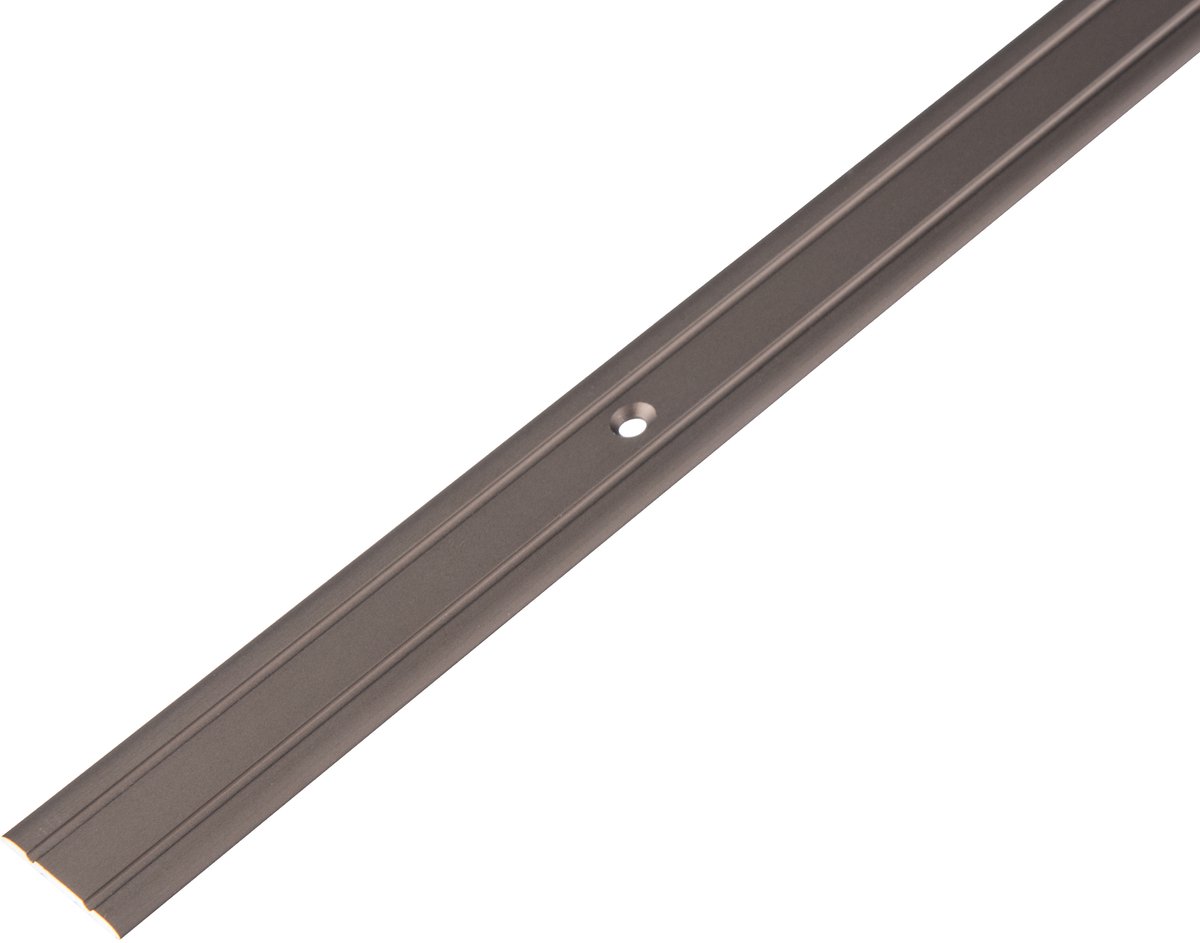 Alberts 498870 overgangsprofiel | met twee rillen | aluminium, bronskleurig geanodiseerd | 900 x 25 mm | set van 4