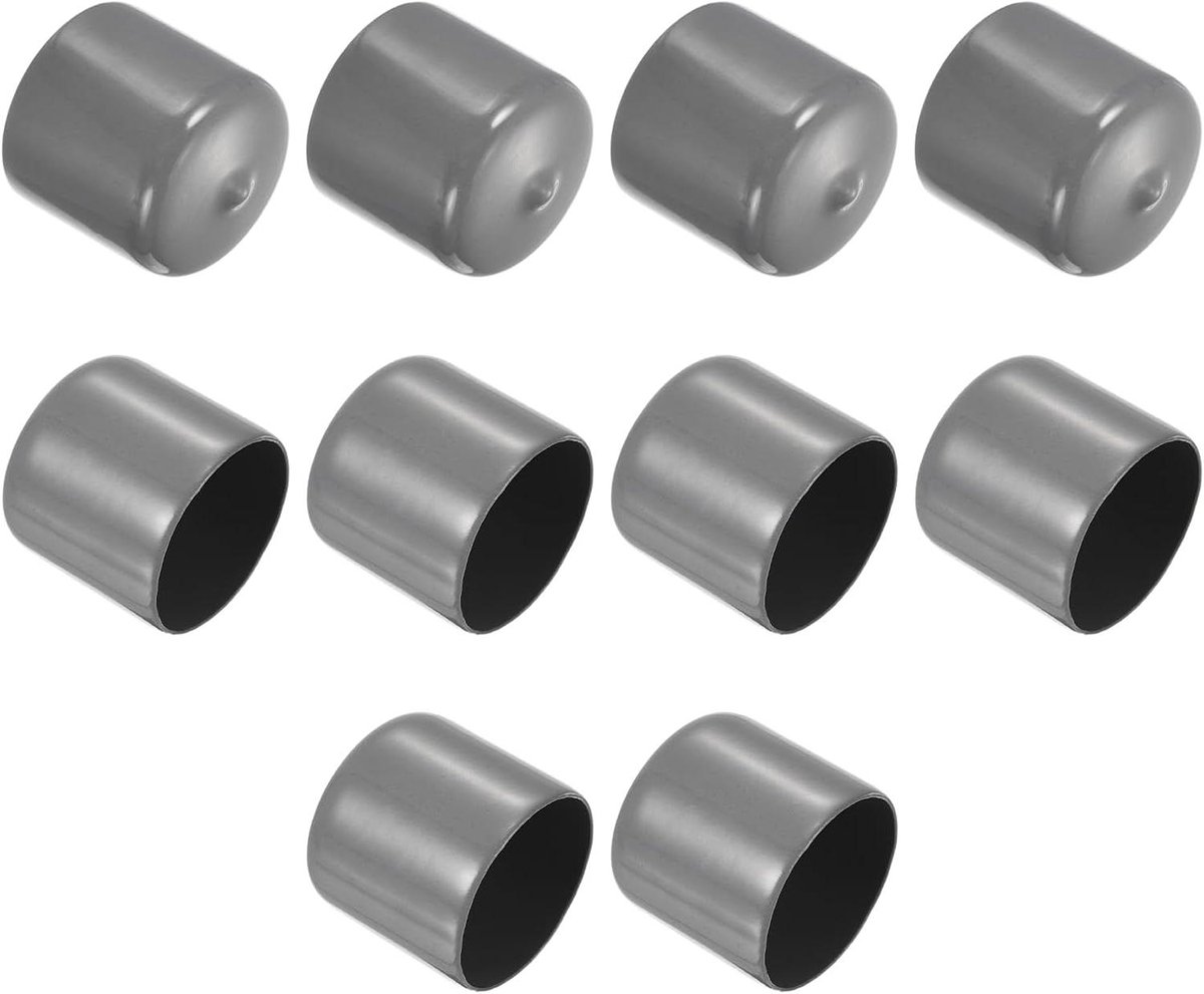Rubberen Eindkappen - Beschermdoppen Buisstop - Meubels Beschermen - Zacht Elastisch Materiaal - 10 stuks 33 mm - Donkergrijs