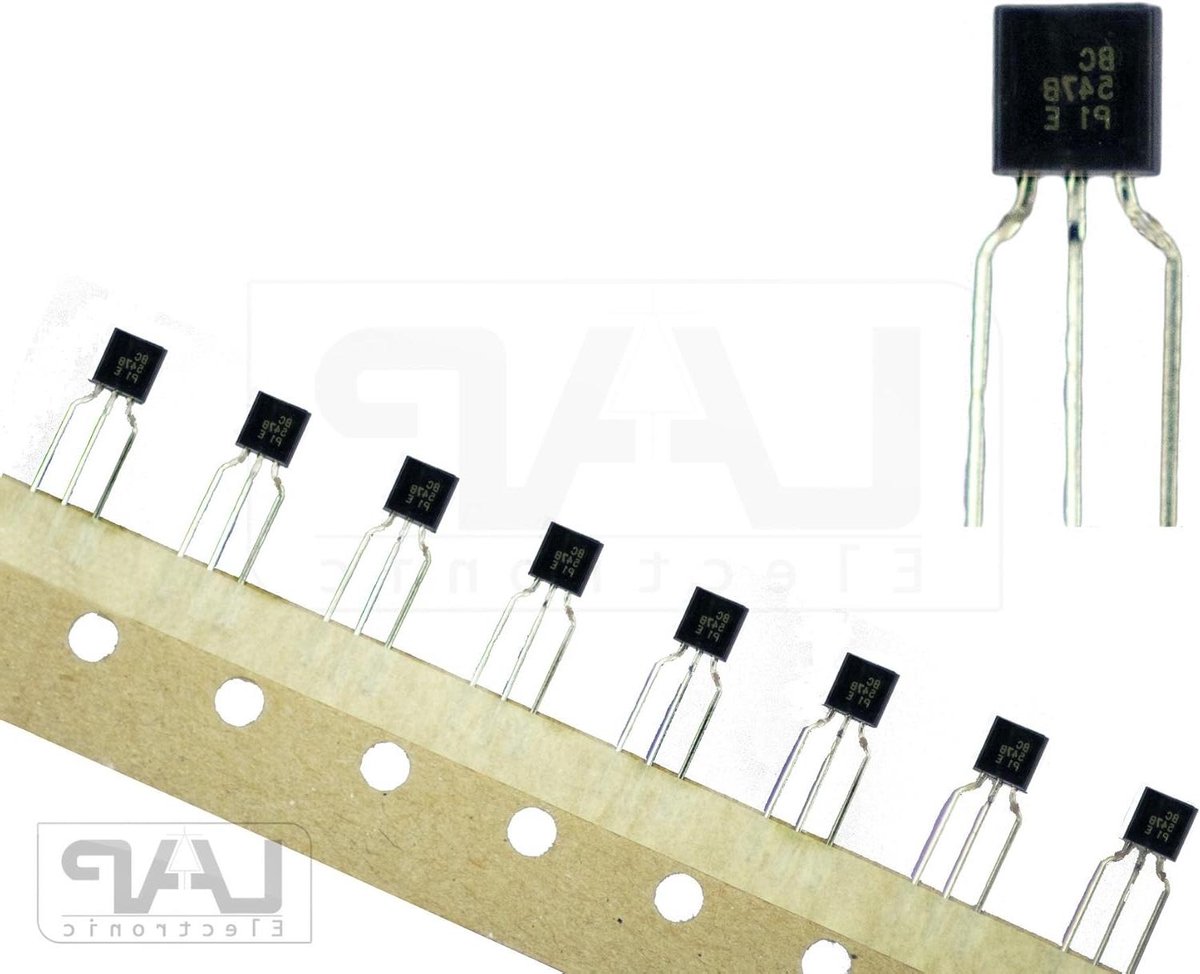 NPN Transistors - BC547B Componenten - Elektronica Projecten - TO-92 Model - 45V 100mA - Niet van toepassing