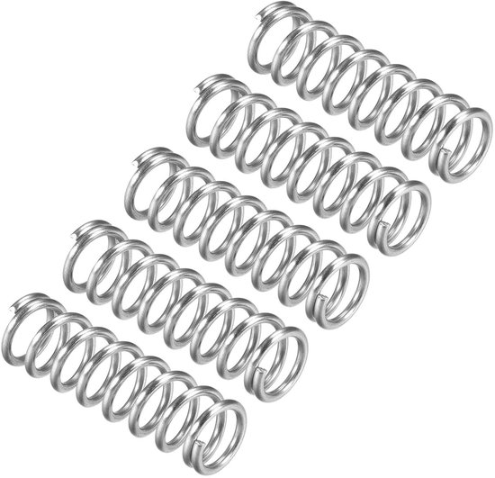 Drukveren RVS - Compressieveren Set - Apparaten Reparatie - 304 Roestvrij Staal - 12mm OD 40mm Lengte - Zilverkleurig
