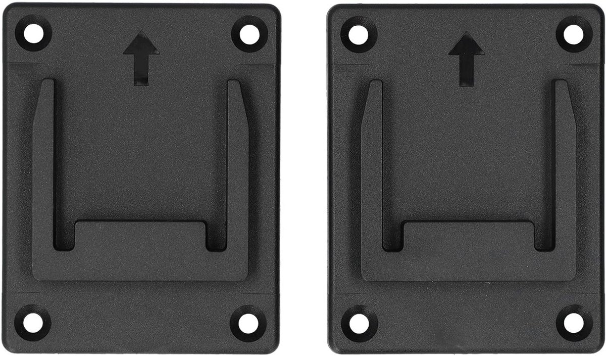 Toolhouder Dock voor 18V Accu Gereedschap - 2 Stuks - Stevige ABS Beugel voor Elektrisch Gereedschap, Opberghouder en Organizer