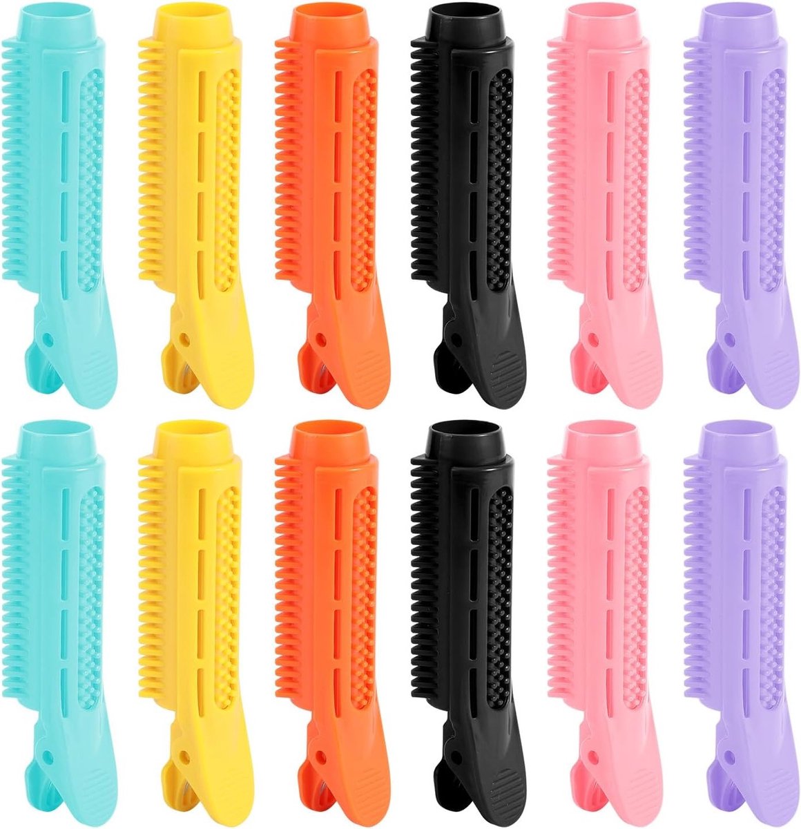 12 Stuks Volumizing Haarclips voor Directe Haardikte, Kleurige Clips voor Wortelvolume, Perfect voor Krullend en Dun Haar, Haarstylingshulpmiddelen voor Vrouwen en Meisjes
