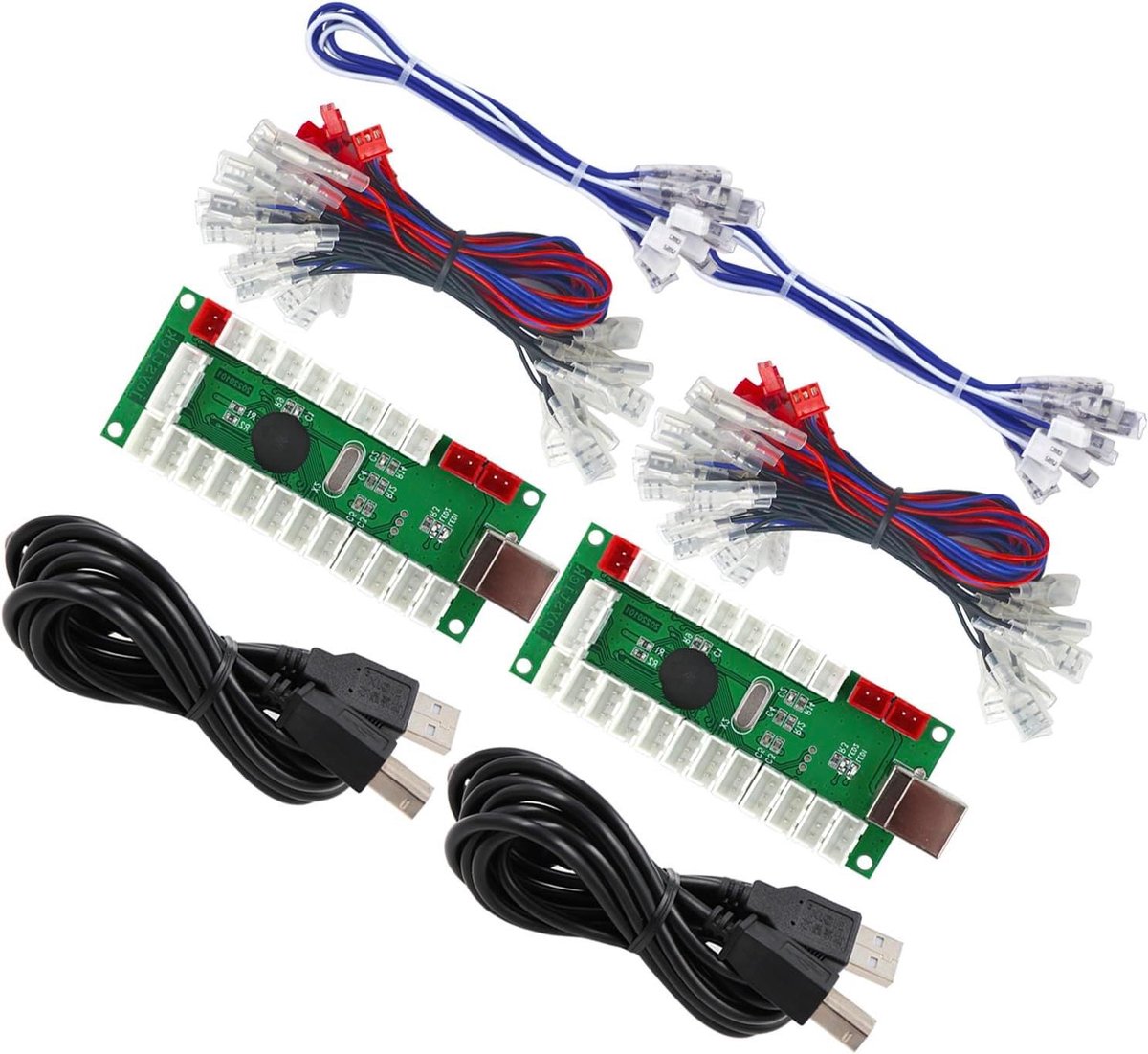 Arcade USB Encoder Kit - Game Controller DIY - Retro Gaming - Zero Delay - 20x LED Knoppen - Multicolor