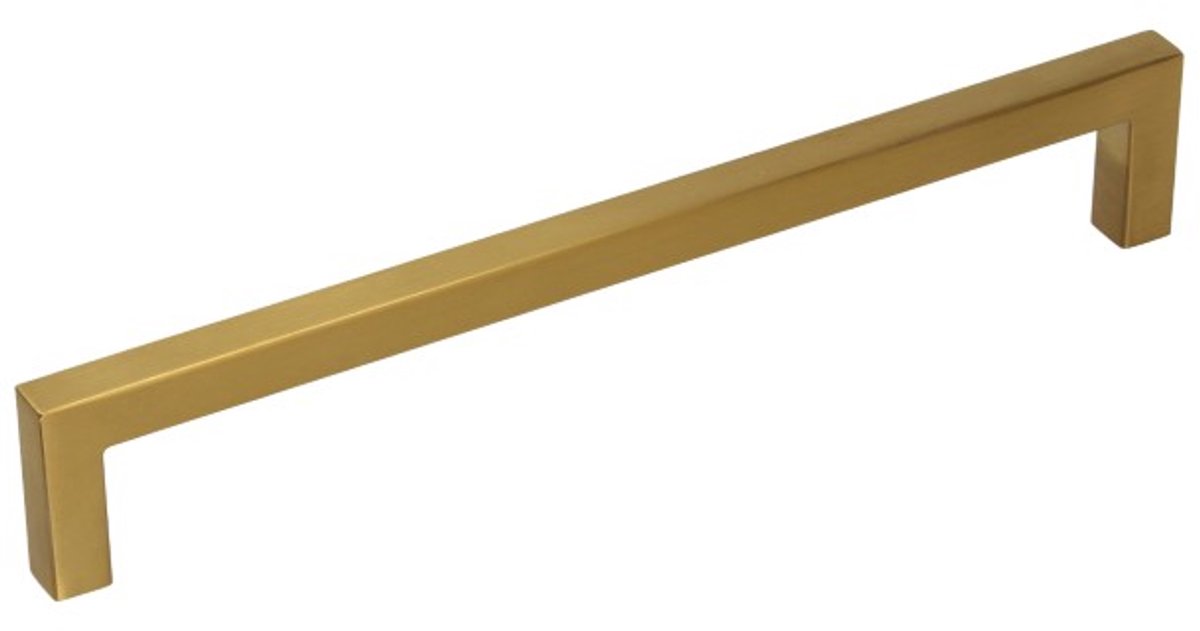 Gamet - Gouden Borsteling Greep - 192mm - Modern Design - Staal