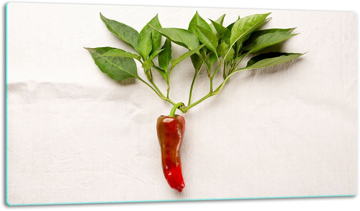 TMK ArtDeko - Glazen Snijplank - 52x30 - Paprika - Beschermplaat
