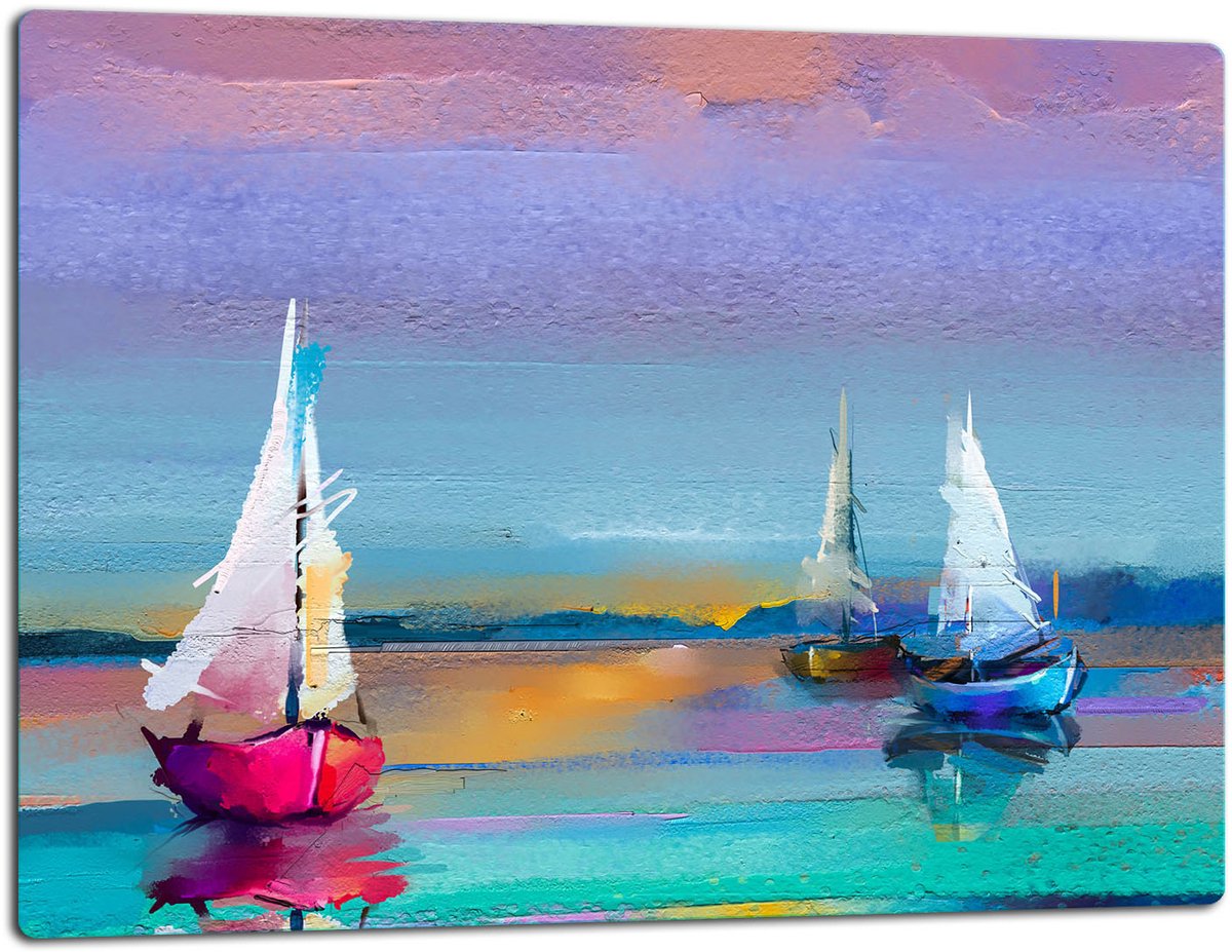 TMK ArtDeko - Snijplank - Glas - 52x40cm - Beschermplaat