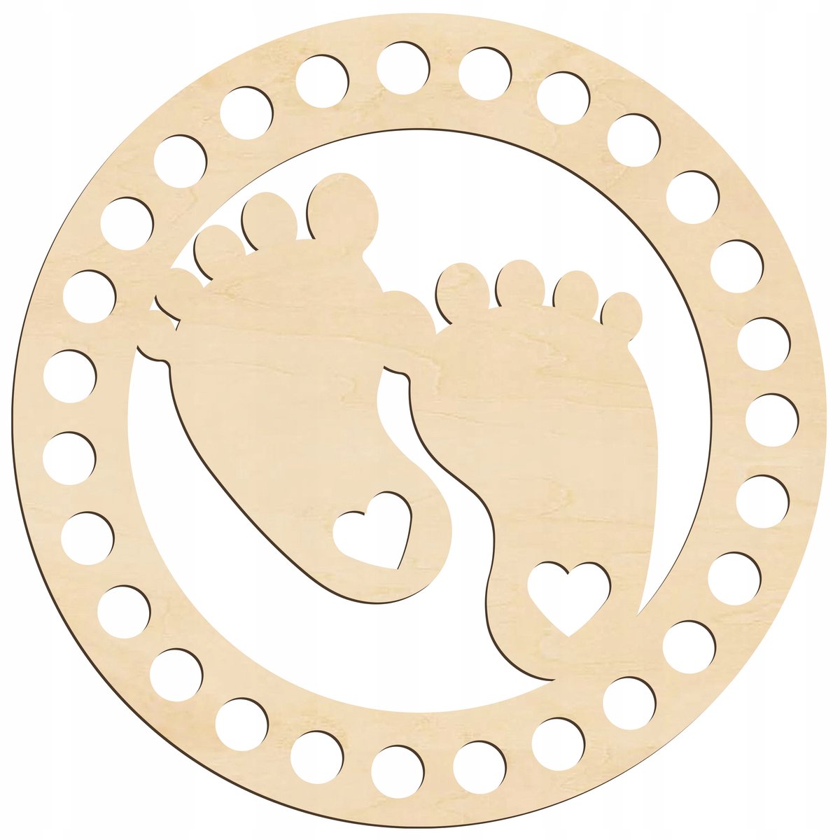 SMX Design - Houten Basis voor Mand - Rond - 15cm - FSC-gecertificeerd