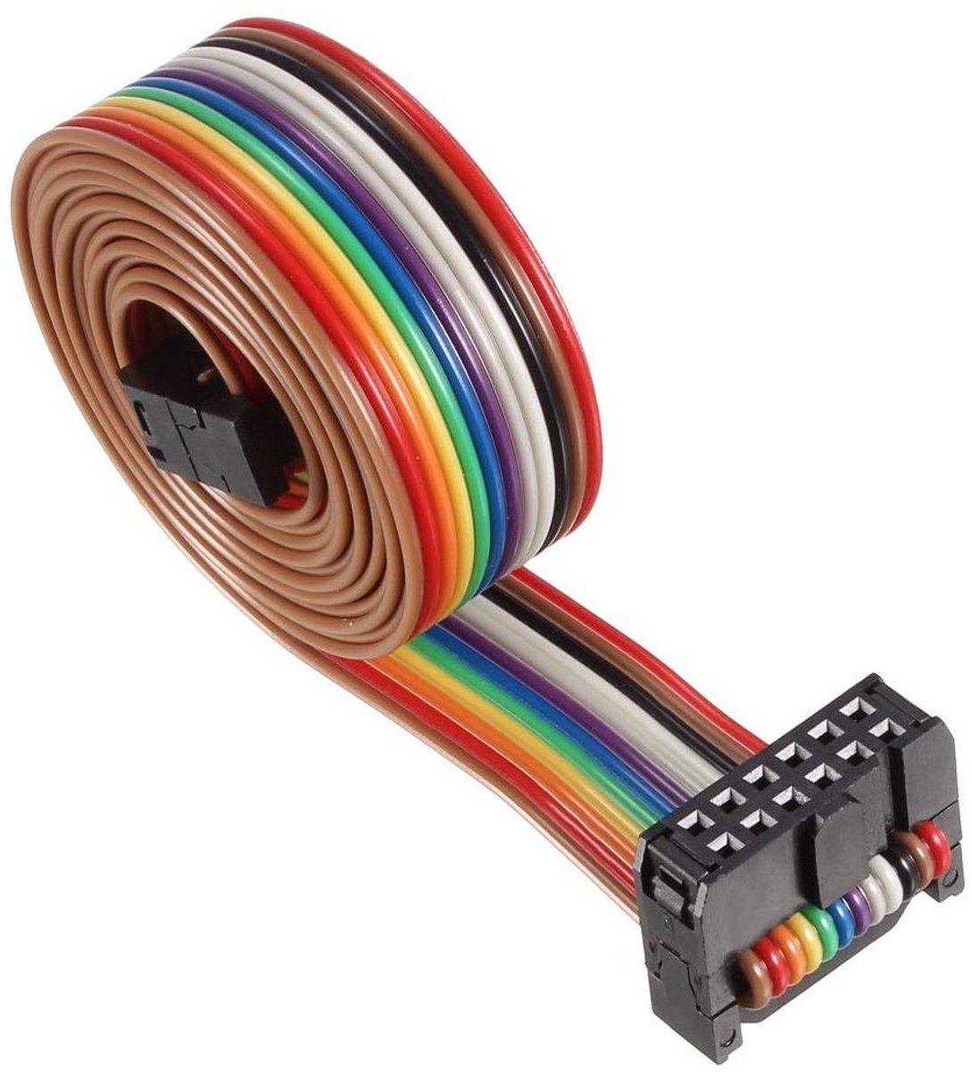 Platte Kabel - Lintkabel IDC - Interne Bekabeling - 254 mm Pitch - 1 meter - Meerkleurig