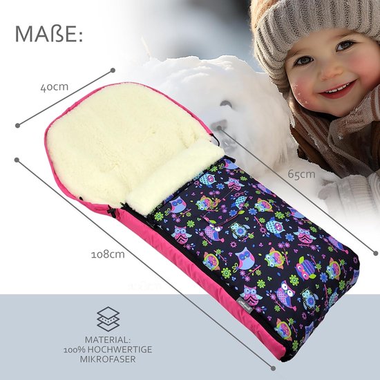 Houten Slee met Voetenzak - Winter slee Kinder slee - Winterpret met kinderen - Inclusief uitneembare rugleuning - 108 cm — afbeelding 3