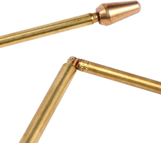 Dowsing Rods - Mediumschap Staven - Zoeken naar Energie - Flexibel en Verstelbaar - 57 cm - Goud — afbeelding 3
