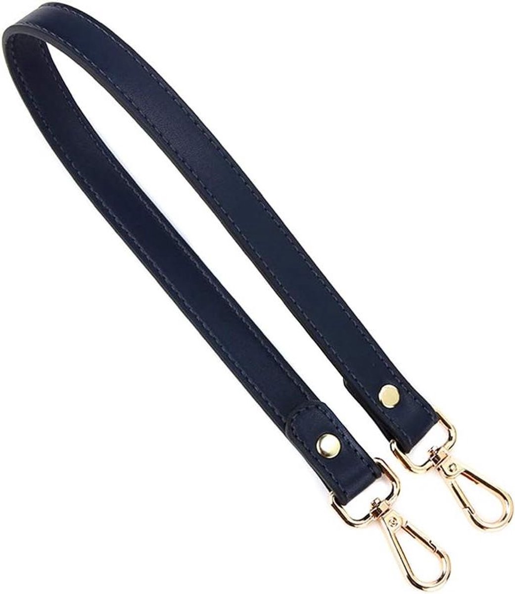 Schouderband voor Tassen - Handvat Vervanging - Tas Personaliseren - Zacht Faux Leer - 54 cm - Donkerblauw