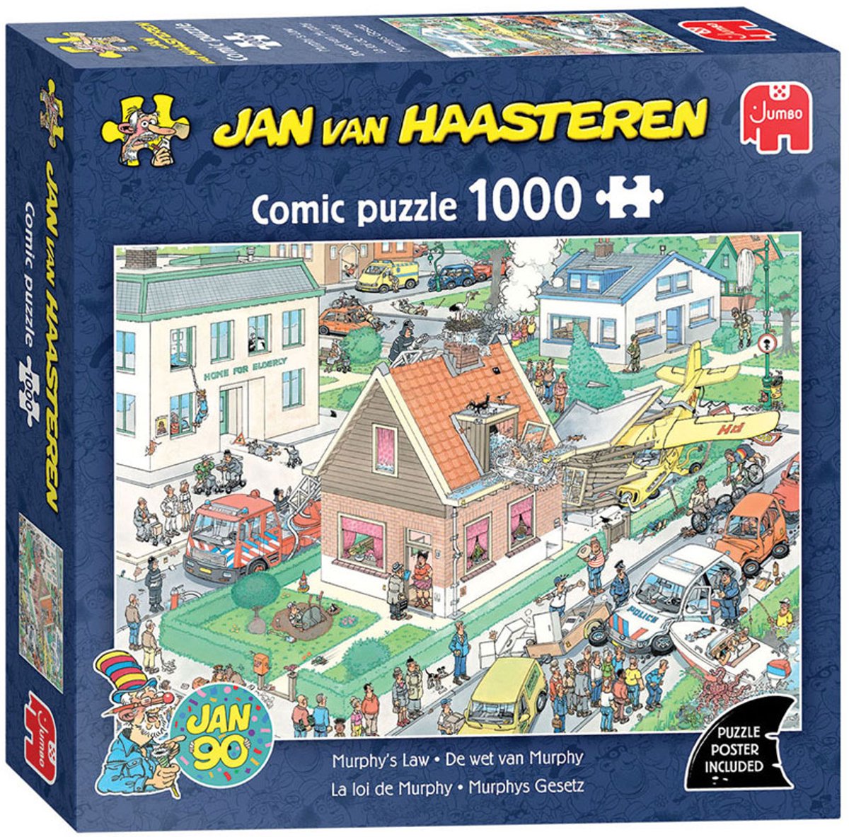 Jan van Haasteren - De wet van Murphy - 1000 stukjes puzzel - Legpuzzel volwassenen — afbeelding 5