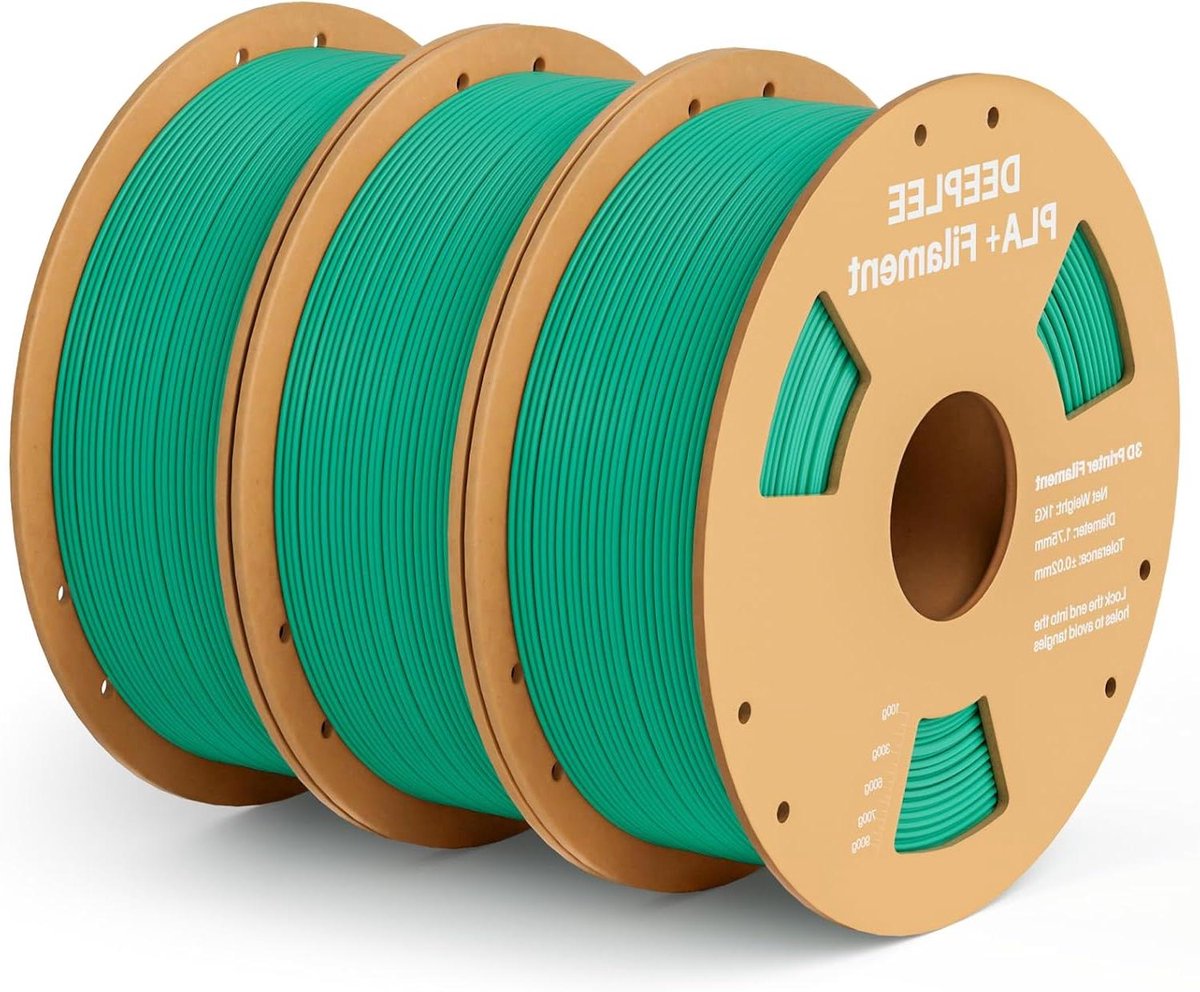 PLA+ Filament - 3D Print Garen - 3D Modellen Printen - Verhoogde Taaiheid - 3 kg - Zeegroen