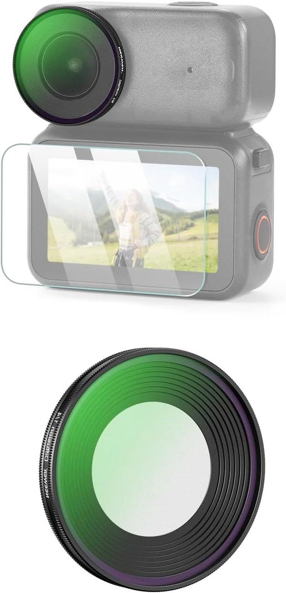 Zwart Diffusiefilter - Lensfilter Action Camera - Filmische Effecten Creëren - Gladde Huidtinten - Schroefbevestiging - Zwart