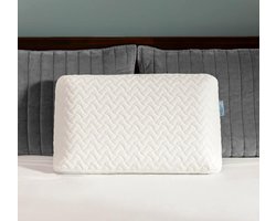 Traagschuim Kussen - Neksteunkussen Hoofdkussen - Goede Nachtrust - Ergonomisch Design - 60x36cm - Wit