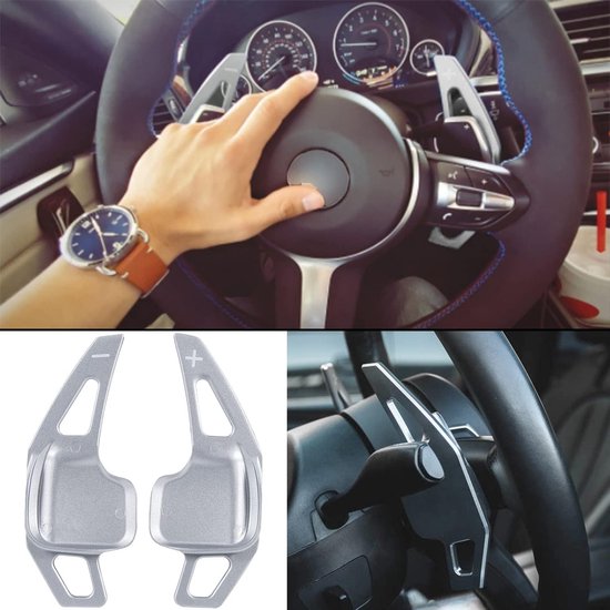 Paddle Shifter Extensions - Stuurwiel Extensies - Sportief Rijden - Aluminium Metaal - 1 Stuks - Zilver — afbeelding 2