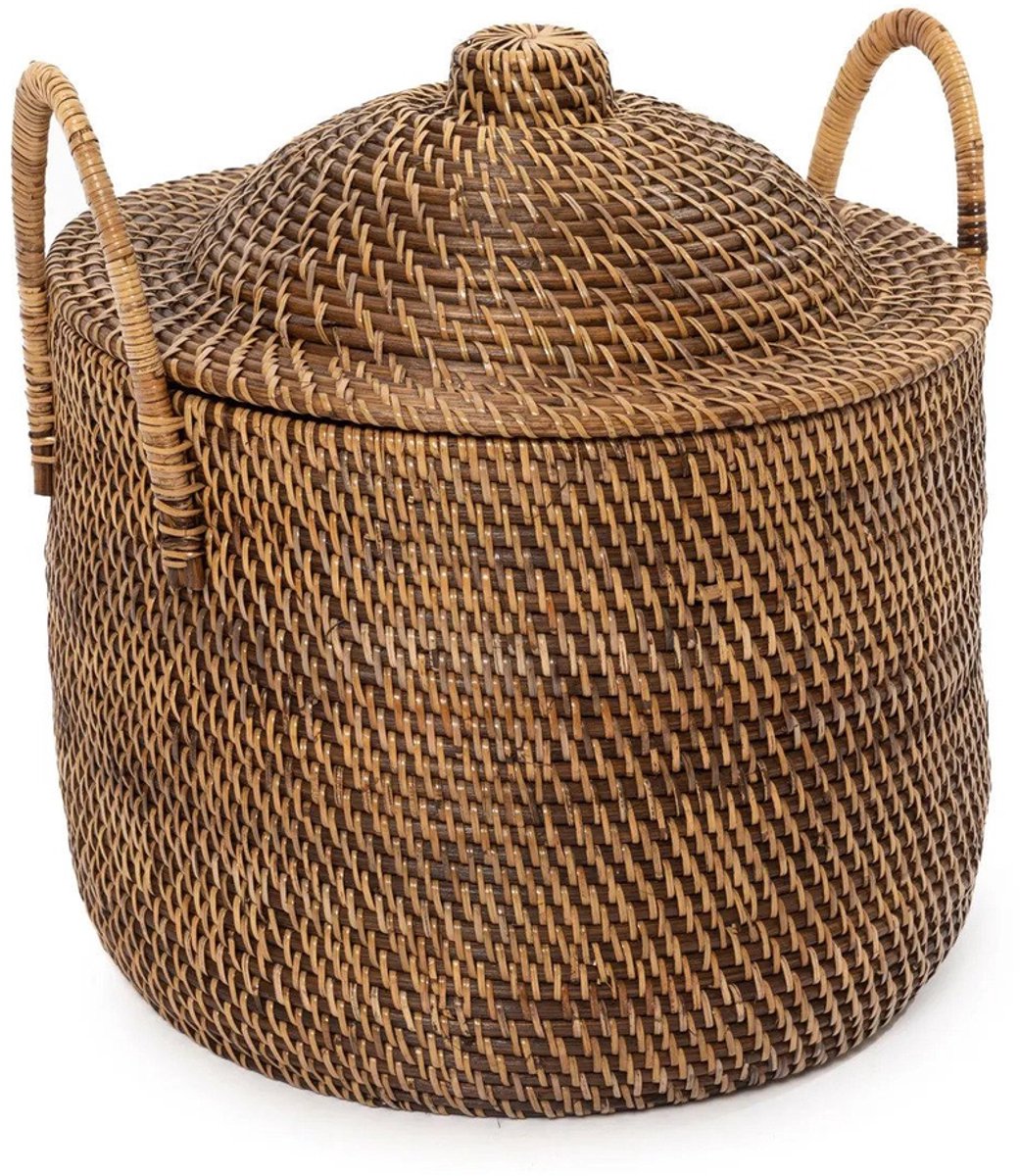 Safaary - The Colonial Handles Basket - Natural Brown
