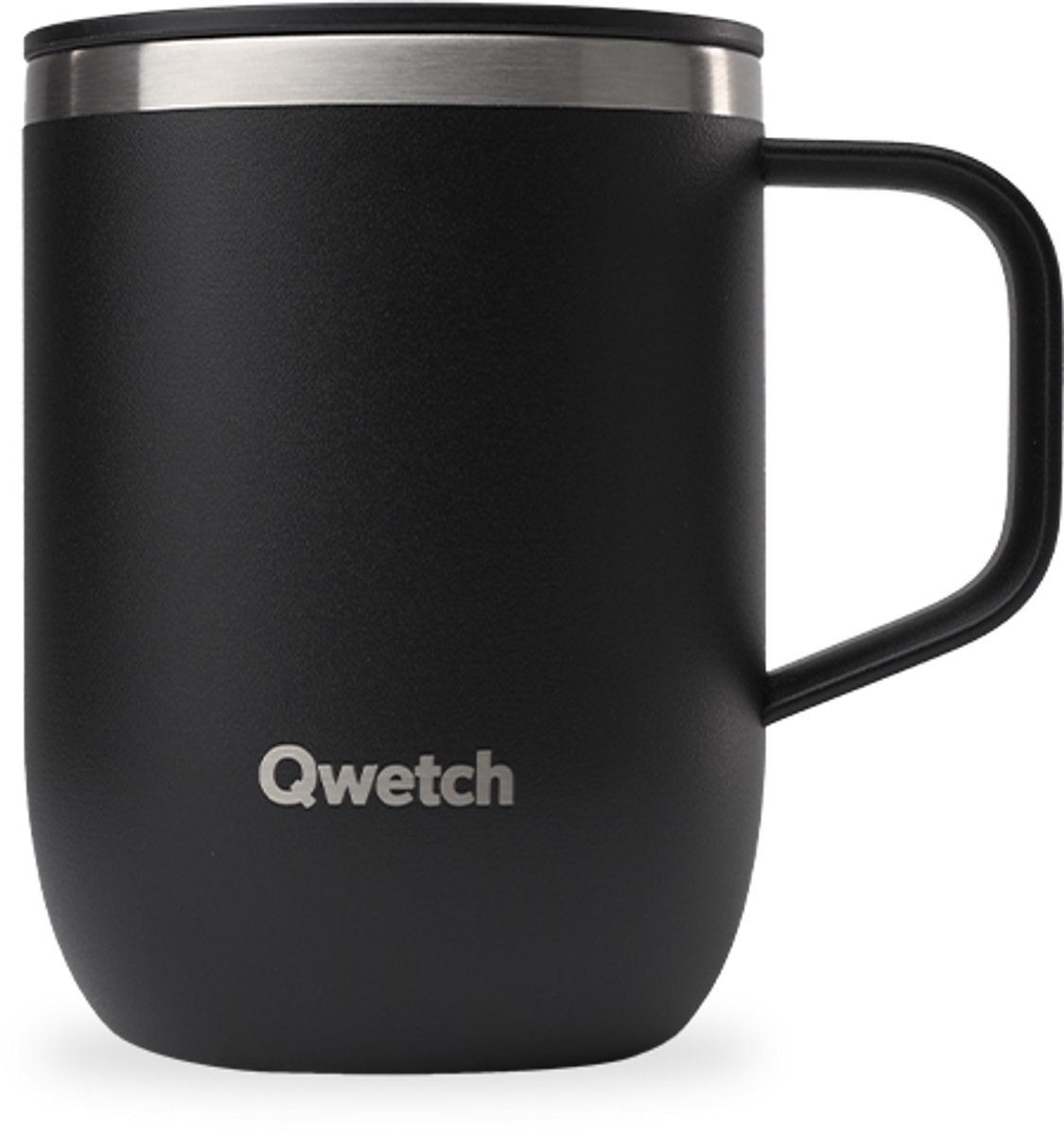 Qwetch - Isothermische mok - Matt Zwart- 350ml