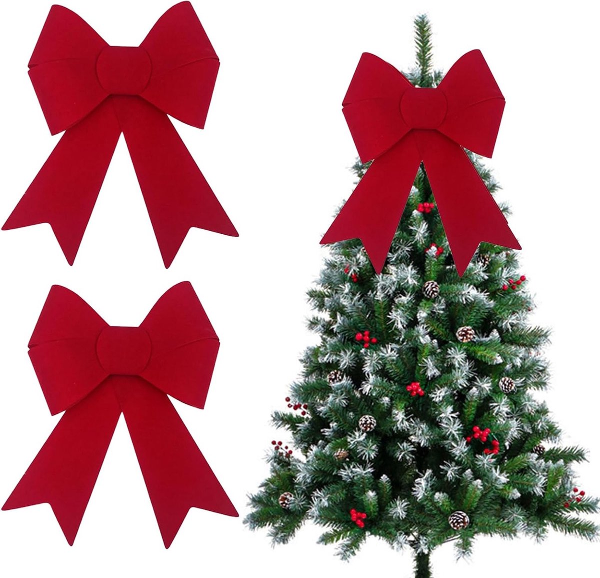 Rode kerststrikken voor versiering en cadeaus - Perfect voor feestdagen en decoratie