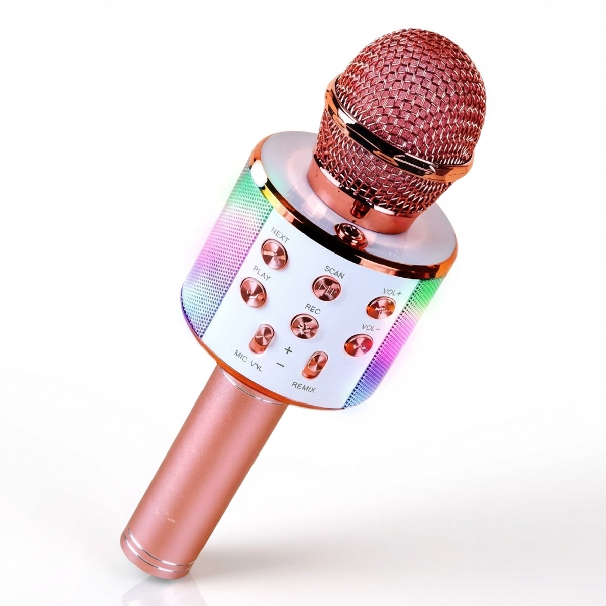 Karaoke Microfoon - Draadloos - Bluetooth - AUX-Compatibel - LED-Verlichting