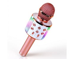 Karaoke Microfoon - Draadloos - Bluetooth - AUX-Compatibel - LED-Verlichting