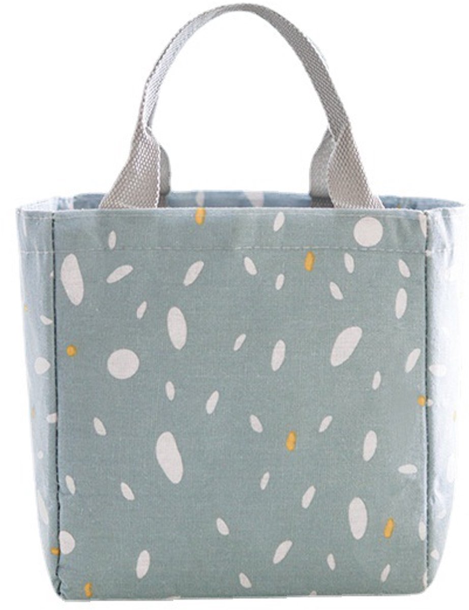 Geïsoleerde lunchtas, geïsoleerde voedselbewaartas, draagbare reislunchbox (blauw)