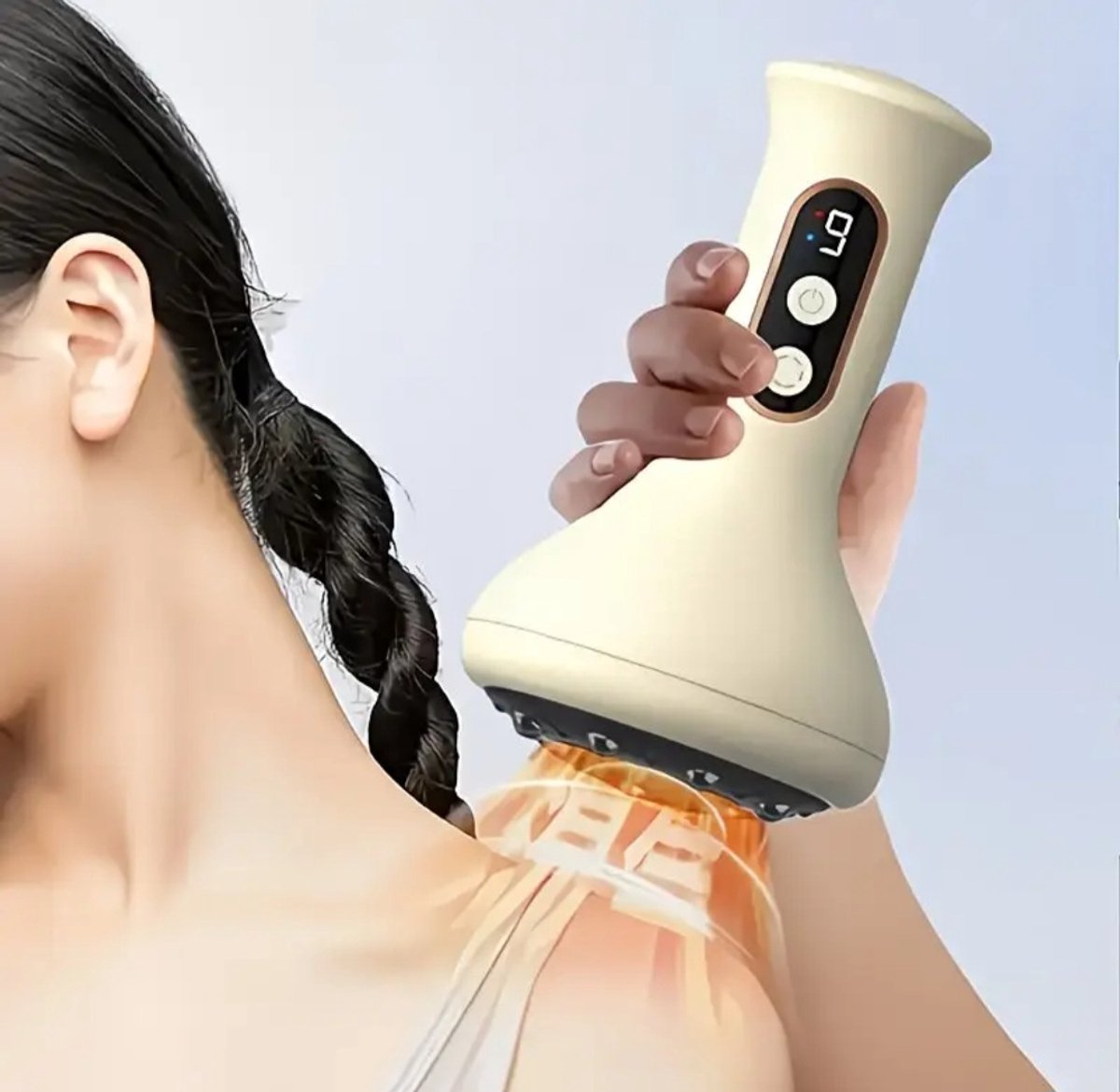 Elektrische Cupping Massage Gun met Warmte – Vacuüm Anti Cellulite Body Massager – Geschikt Voor Rug Nek Buik Benen